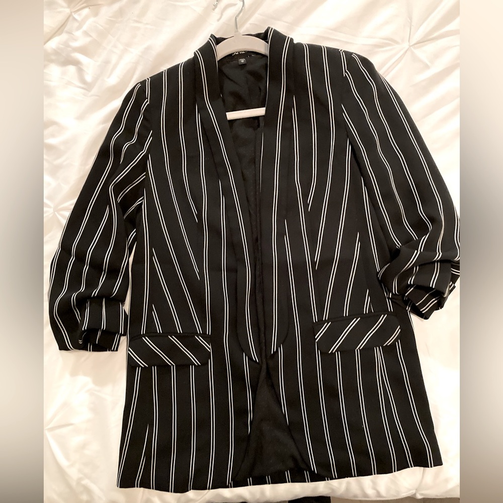 Striped Relaxed Blazer